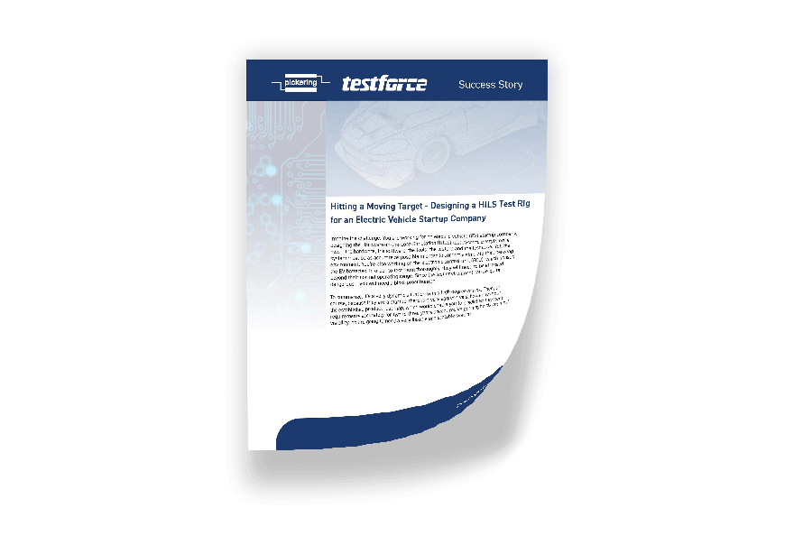Hitting a Moving Target - Designing a HILS Test Rig for an Electric Vehicle Startup Company Mockup
