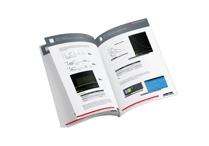 EMC Compliance Know-How – Burst Waveform Verification for Transient Generators Mockup