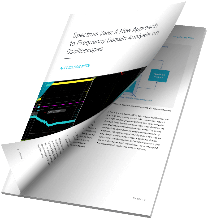 Tektronix: Spectrum View: A New Approach to Frequency Domain Analysis on Oscilloscopes